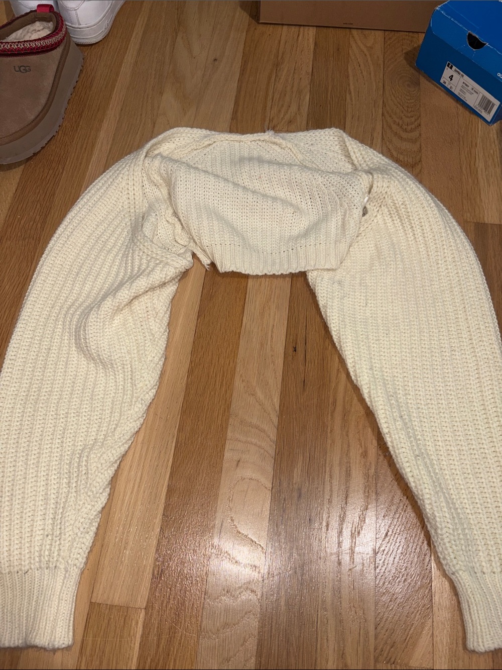 Cream Knit Women’s Sweater Shrug - Brand: